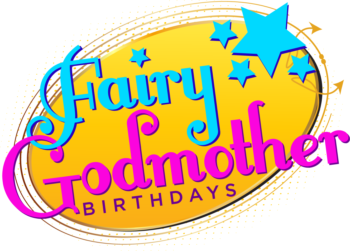 Miss Fairy G waving her wand at a birthday celebration