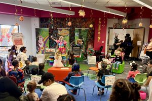 Miss Fairy G entertaining Las Vegas families during an LVCCLD-sponsored Fall Fest at Enterprise Library.